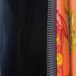 Pink handbag with novelty fun purse print black handles Photo 5