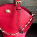 Antonio Melani Red and Gold Crossbody Bag with Structured Design Photo 10