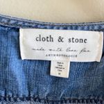 Anthropologie Cloth & Stone Blue Denim Long Sleeve Tunic Dress Womens Size XS Photo 2