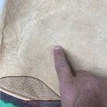 VTG Leather Tan Safari Elephant Animal Boho Jacket Coat Nature quaker factory M Size M Photo 10