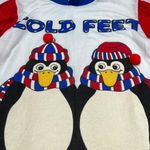 Vintage Sleep Shirt Single Stitch Prestige LTD Cold Feet Warm Heat Penguin M White Size M Photo 2