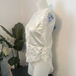 VINTAGE TEDDY BODYSUIT LINGERIE Dara Jane white Lace 80s Blue Size M Photo 3