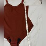 Knix luxelift bodysuit with adjustable straps built in wireless support Large Red Photo 6