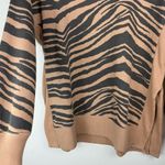 Aerie Good Vibes Oversized Sweatshirt Sz Small Side Slits Animal Tiger Print Photo 9