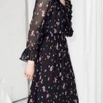 & Other Stories &other stories ruffle midi dress size 8 Photo 0