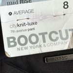 New York And Company  Gray Mid Rise Bootcut Stretch Dress Pants SZ 8 Photo 6