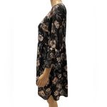 Elodie  Floral Black mini Dress/tunic size M Photo 2
