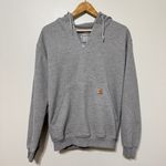 Carhartt  Gray Hoodie Size Small Oversized Distressed Women’s Photo 6