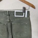 La Ligne Meredith High Rise Cropped Flare Jean Eloise Sage Green Womens Size 26 Photo 6