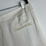 ZARA NWT  The Masculine Low Rise Satin Effect Pants Sz XL Ivory Wide Leg Photo 11