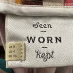 Anthropologie Colorful Striped Wide Leg Pants Red Size 4 Photo 1