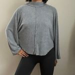We The Free  Gray Ribbed Mock Turtleneck Long Sleeve Sweater Size XS Photo 7