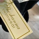 Shoshanna  Swimwear Women's Black/White Smocked Waistband Bikini Bottoms sz P Photo 2