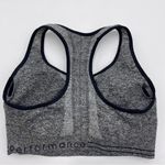 Calvin Klein Sports Bra Sz Medium Gray Removable Cups Workout Athletic Racerback Photo 1