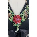 Stunning Runway Crystal Rose Necklace Lizard Butterfly Maybe Natasha Red Photo 6