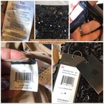 BCBGMAXAZRIA  BLACK SEQUIN & MESH EXPOSED BACK BODY CON COCKTAIL DRESS NWT (M) Photo 11