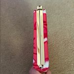 Kate Spade Belles Rissa Deep Coral/White Floral Silk Evening Clutch Photo 3