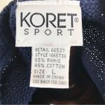 Vintage Koret knit nautical sweater vest L Blue Size L Photo 5