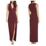 WAYF Casey Plunge Neck Gown Photo 1