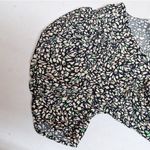 A New Day NEW! Vintage-Style Crepe Short Sleeve Midi Dress, Green Floral - Photo 6