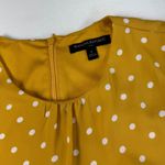 Banana Republic  Yellow Polka Dot Tie Waist Flutter Sleeve Midi Dress 6 Photo 6