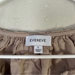 Evereve  Cream Tan Neutral Long Sleeve Balloon Sleeve Blouse Boho Bohemian Small Photo 1