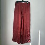 Michael Stars Cyrus Muse Rust Satin Wide Leg Pants S Photo 5