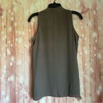 Violet+Claire  gray V Neck Shell Sleeveless Blouse Photo 5