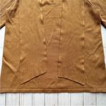 Chico's  English Toffee Brown Luxe Tie Neck Pullover Removable Neck Scarf Sweater Photo 6