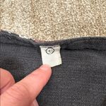 Handmade Guatemalan Cotton Gray Embroidered Boho Ethnic Blouse Aztec Women Large Photo 6