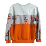 Women’s Orange Floral Sweatshirt, Sz Large Photo 1