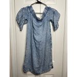All Saints Dresses All Saints Adela Chambray Off Shoulder Dress Womens XS Blue Photo 7