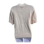  CeCe Eyelash White ShortSleeve CrewNeck Sweater Large Winter Ski lodge Photo 2