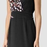 ALLSAINTS  Azure Chase Dress Night Black Floral Silk Sleeveless Italy Party Photo 0