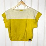 MOTHER THE SWIPER YOKE TEE 201 Yellow Size M Photo 3
