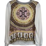 Hale Bob  Yellow and Pink Seashell Goddess Long Sleeve Women's Size S Photo 1