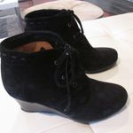 via spiga Fedora Black Suede Booties - Sz 8 Photo 0