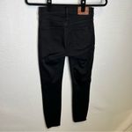Madewell  | Size‎ 25 high rise skinny Jet Black Stretch Jeans Photo 2