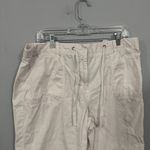 Vintage Covington White Capri Pants Women's Plus Size 16 Cotton & Spandex Photo 2