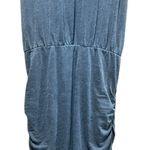 Sundry Ruched Tank Slub Dress in Gray Size XS Photo 4