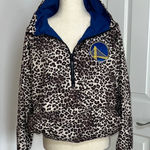 DKNY Golden State Warriors Jacket Leopard Print with Blue Lining Photo 0