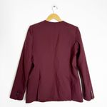 Theory  Maryland Wool-Blend Blazer – Size 10 – Burgundy / Wine Photo 3