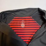 Hannah Running Pullover Top Women's M Black Red Striped Athletic Thumb Hole # Size M Photo 5