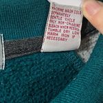 Vintage 90s Collared Henley Sweatshirt Size 1X Green, Gray, Black Batwing Sleeve Green Photo 4