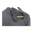 GapFit Women's Sz M Winterbrush  Black Long Sleeve with Mock Zip Neck‎ Photo 2