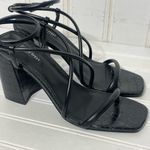 Nine West Black Women's Yeera Heeled Sandals Sz 10 614 Photo 2