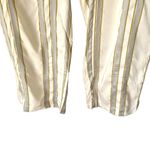 Hanro NWTs Aria Woven Silk Blend Lounge Pajama Pants small Winter Lemon Stripe Photo 4