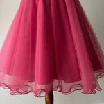 Formal Strapless Mini Dress Small Cocktail Dress Retro 50s Holiday Party Pink Photo 5