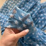 Revolve Blue/White Starred Scarf Sz Medium Photo 1