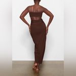 SKIMS NWT  Swim Cover Up Sarong Skirt Cocoa Size S Photo 2